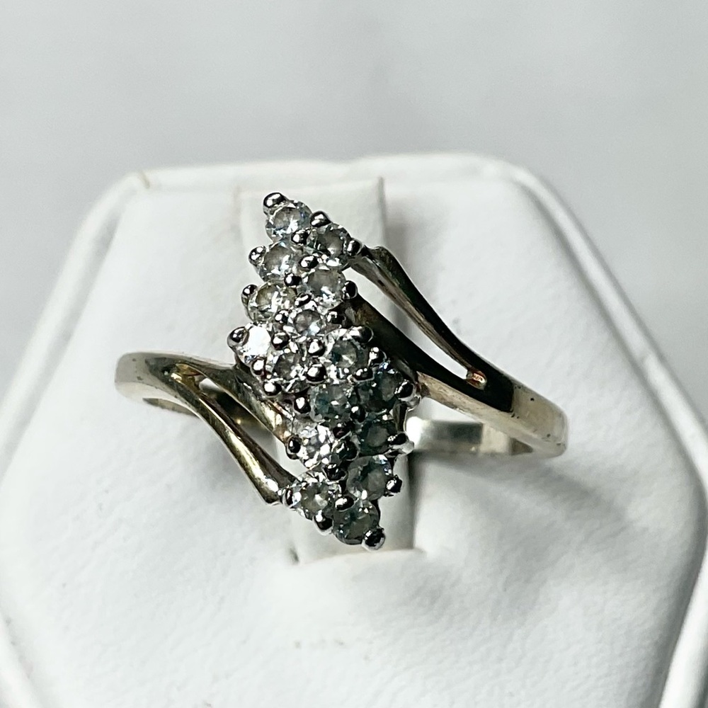 Vintage Sterling Silver Cluster Ring Uncas